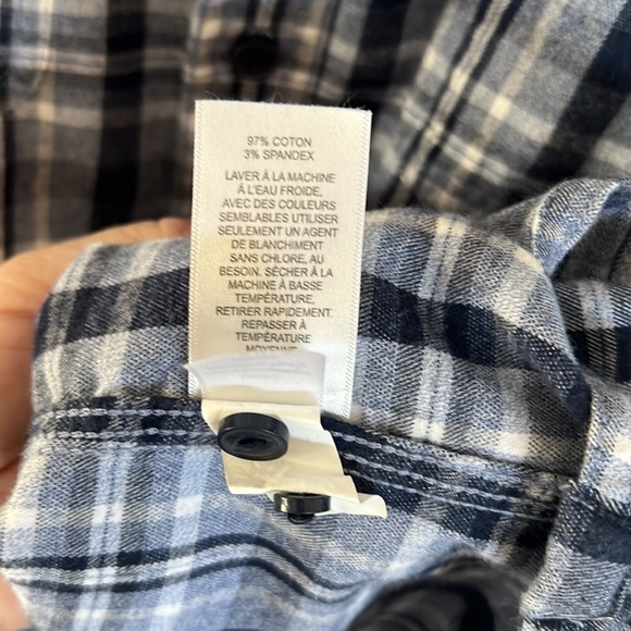 1901- trim fit, stretch plaid, long sleeve shirt - Picture 4 of 5